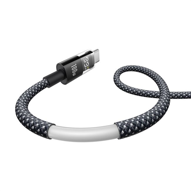 Cablu date USB-C Fast Charging Digital Display, 100W, 2m, negru Baseus, P10382701111-00