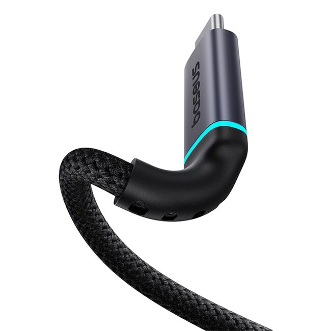 Cablu de date type-c tata la type-c mama, 4k@60hz, pd100w, 10gbps, 0.5m Baseus, negru, B0063370C111-00