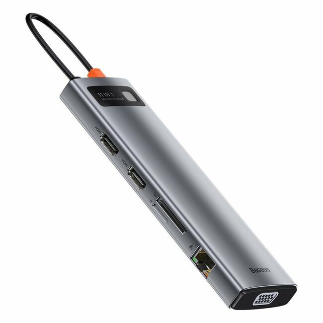 Hub USB-C Baseus la 3x USB, Type-C, VGA, 2x HDMI, CAHUB-CT0G