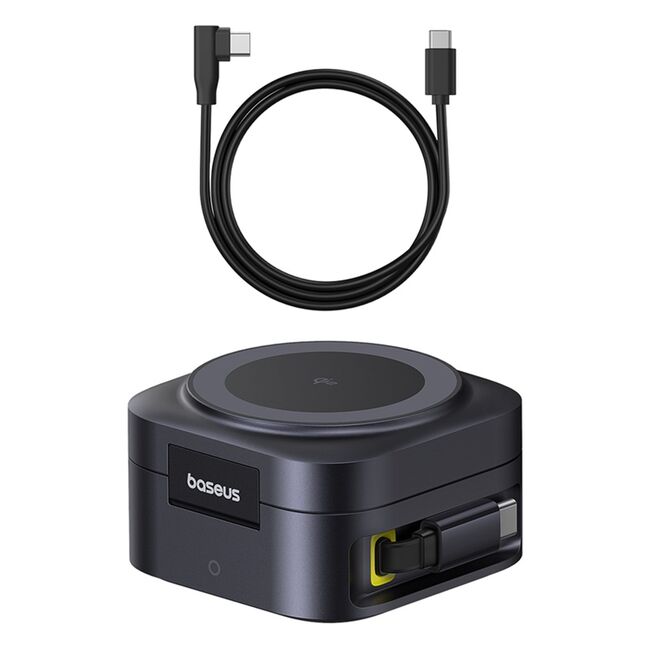Statie incarcare Fast Charging Baseus PicoGo 2in1 Fast Charger, cu cablu Type-C la Type-C, 67W, P10276800123-00