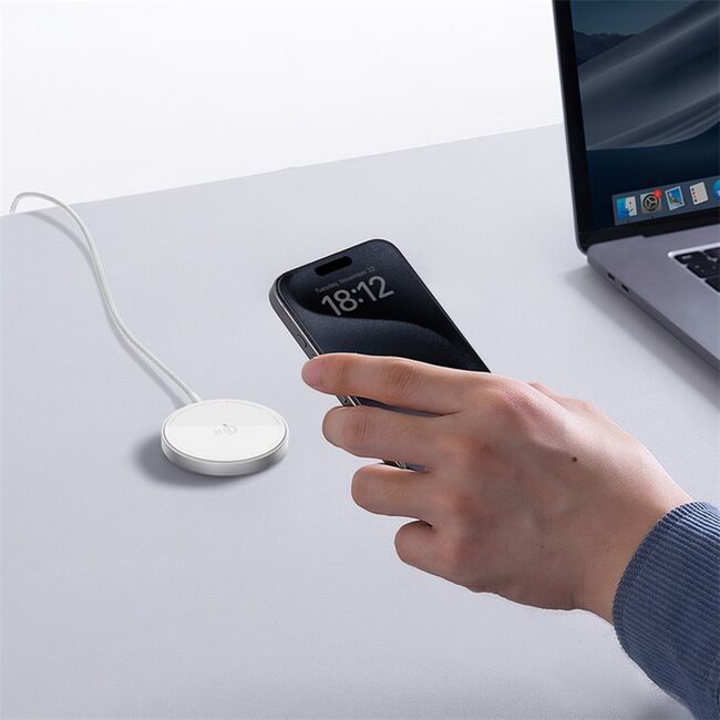 Incarcator wireless Baseus Simple Mini4 Air, 15W, gri, P10278200S11-00