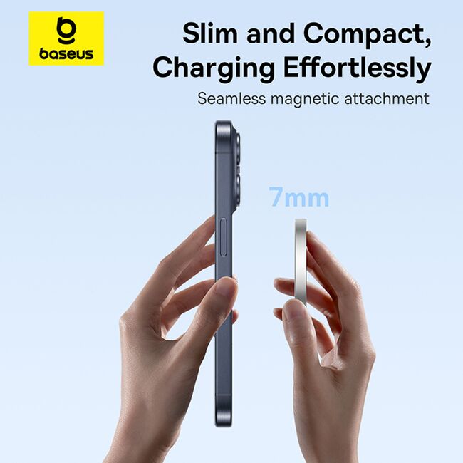 Incarcator wireless Baseus Simple Mini4 Air, 15W, gri, P10278200S11-00
