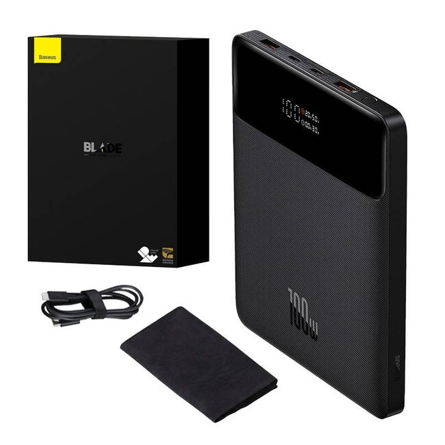 Baterie externa 20000mAh, 100W, 2xUSB, 2xType-C Baseus, PPBL000201