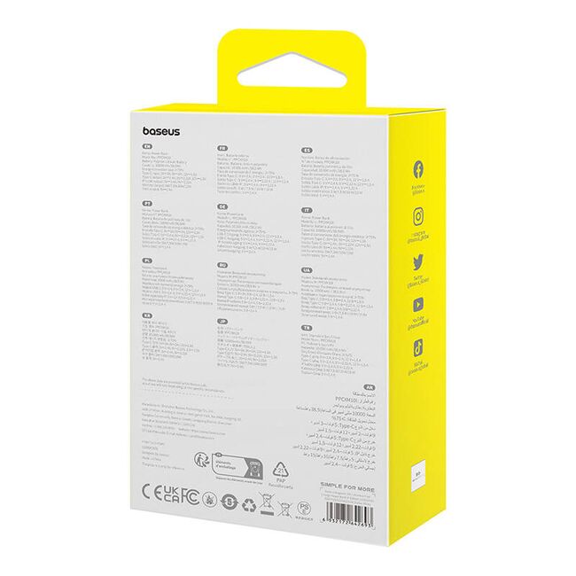Baterie externa MagSafe Baseus, 10000mAh, 20W, P10022109223-00
