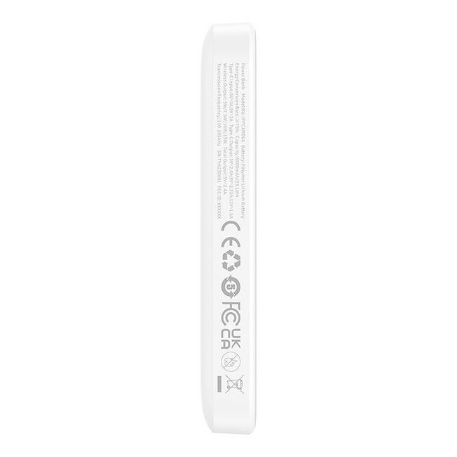 Baterie externa Baseus - power bank magnetic mini air (p10059002223-00) - usb-c, magsafe, 6000mah, 20w - alb