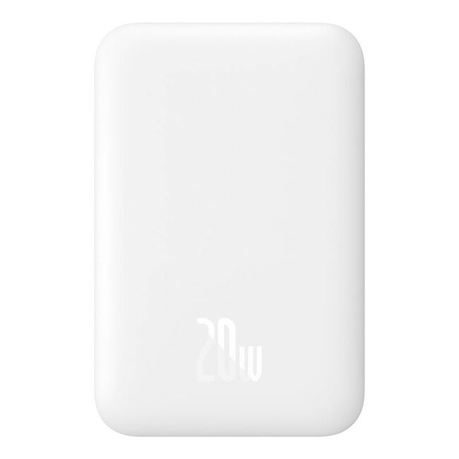 Baterie externa Baseus - power bank magnetic mini air (p10059002223-00) - usb-c, magsafe, 6000mah, 20w - alb
