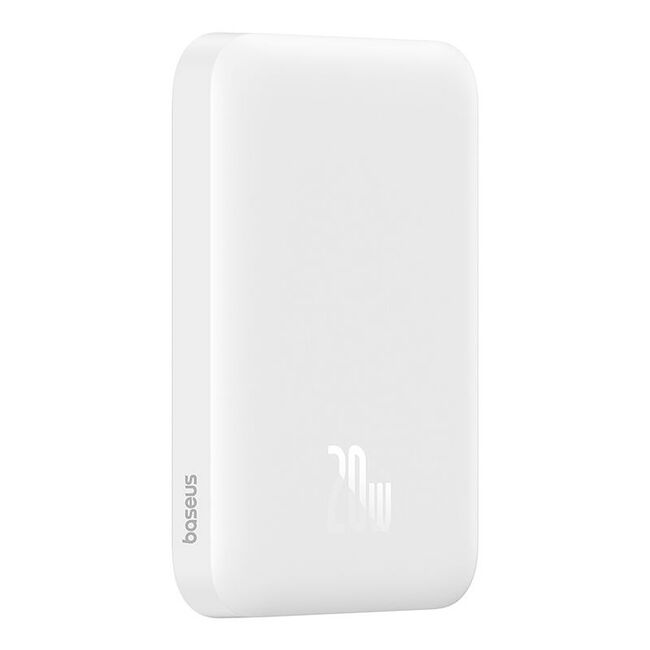 Baterie externa Baseus - power bank magnetic mini air (p10059002223-00) - usb-c, magsafe, 6000mah, 20w - alb