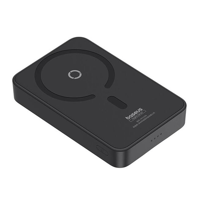 Baterie externa Baseus - power bank magpro magnetic ppcxz05 (p10064101123-00) - usb-c, 5000mah, 20w, magsafe, cable type-c, 3a, 30cm - negru