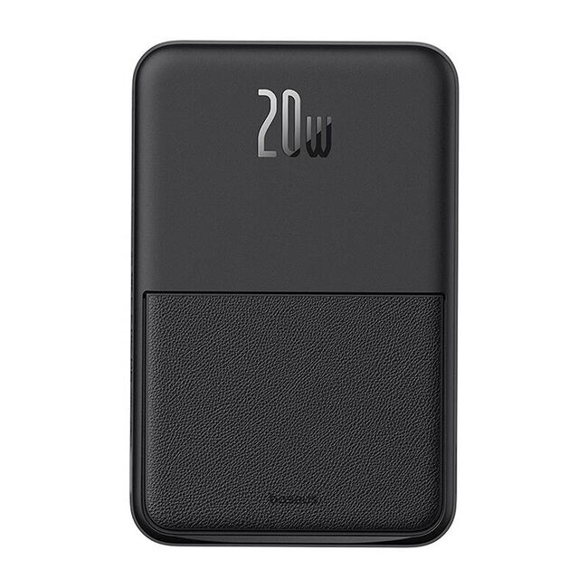 Baterie externa Baseus - power bank magpro magnetic ppcxz05 (p10064101123-00) - usb-c, 5000mah, 20w, magsafe, cable type-c, 3a, 30cm - negru
