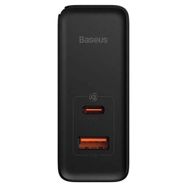 Incarcator priza Fast Charge 2in1 Baseus GaN5 Pro, 100W, negru