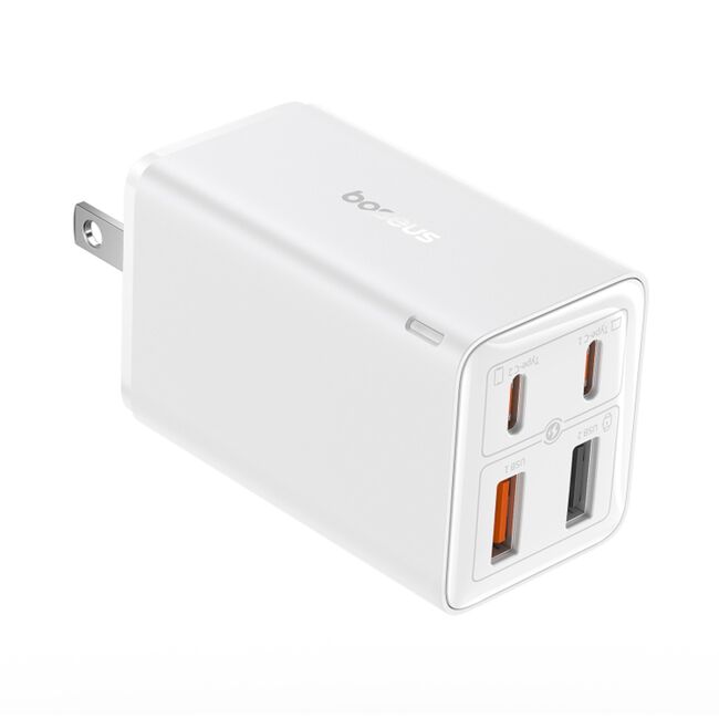 Incarcator priza US 65W GaN6 USB, Type-C Baseus 2x USB, 2x Type-C, 65W, cu Cablu Type-C, 100W, 20V, 5A, 1m, P10162702213-00