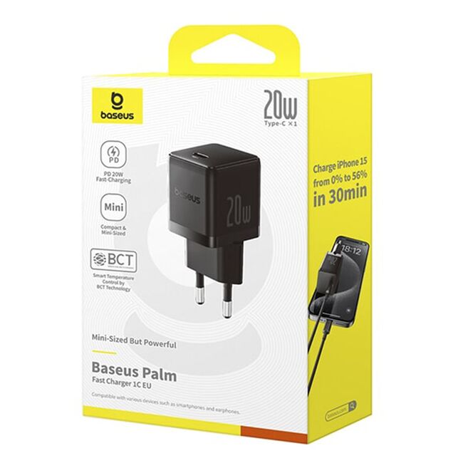 Incarcator Fast Charging Type-C Baseus Palm PD 20W, P10111602113-00