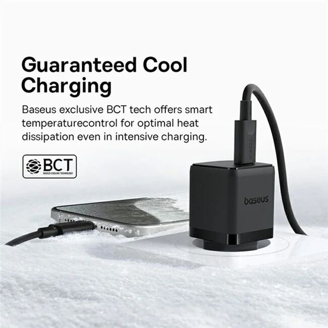 Incarcator Fast Charging Type-C Baseus Palm cu cablu type-c la type-c PD 20W, P10111602113-01