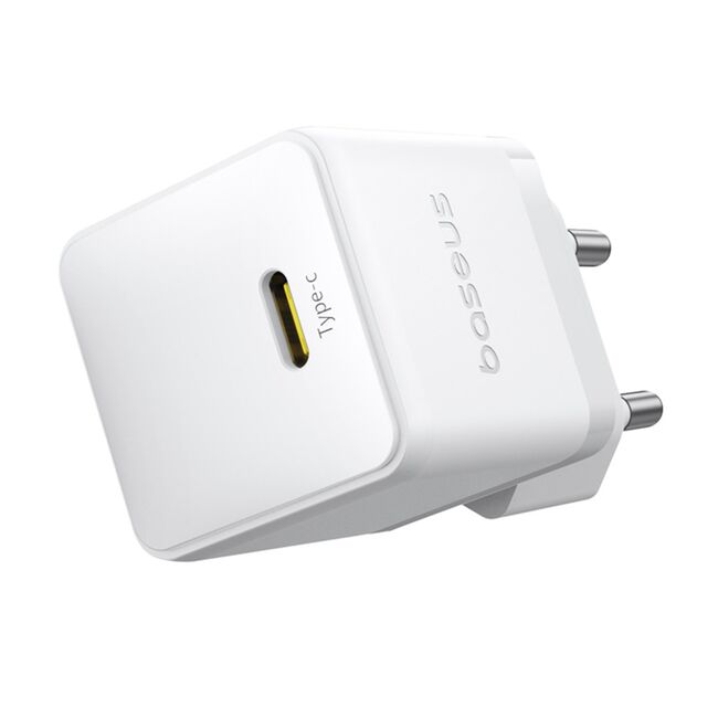 Incarcator Fast Charging Type-C Baseus Palm cu cablu Type-C la Type-C 1m, PD 20W, alb P10111602213-01