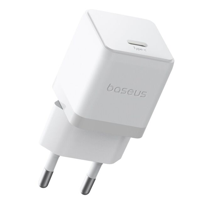 Incarcator Fast Charging Type-C Baseus Palm cu cablu Type-C la Type-C 1m, PD 20W, alb P10111602213-01
