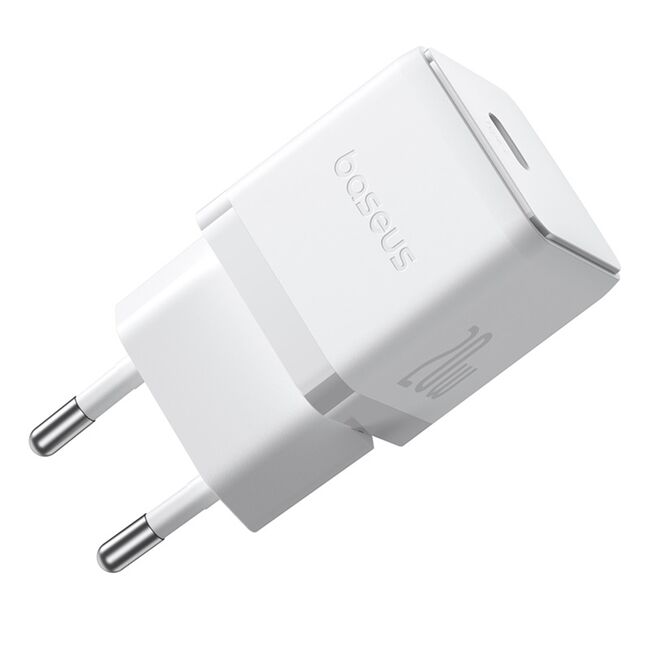 Incarcator Fast Charging Type-C Baseus Palm cu cablu Type-C la Type-C 1m, PD 20W, alb P10111602213-01