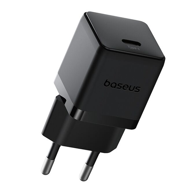 Incarcator priza Baseus - wall charger palm (p10111605113-01) - fast charger, cu cablu type-c la type-c, 30w, 5v/3.0a, 1m - cluster black