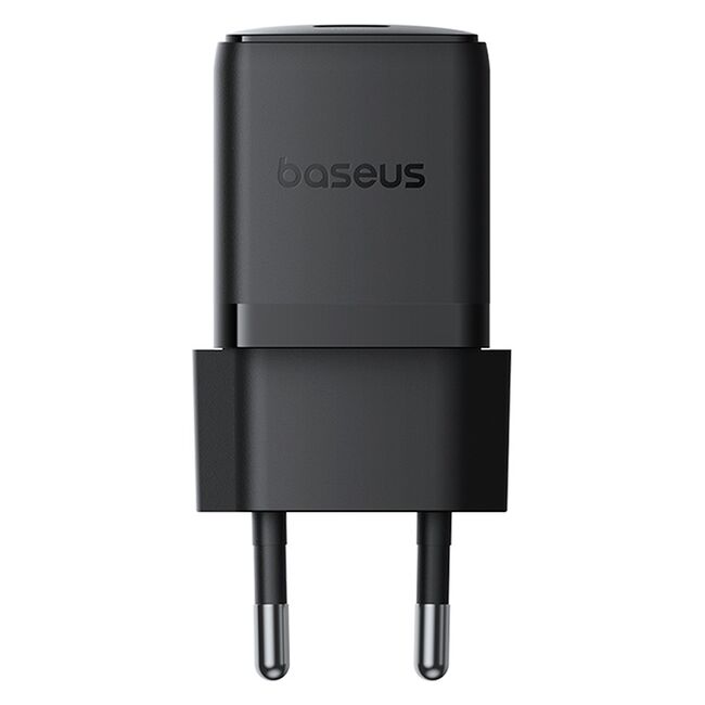Incarcator priza Baseus - wall charger palm (p10111605113-01) - fast charger, cu cablu type-c la type-c, 30w, 5v/3.0a, 1m - cluster black