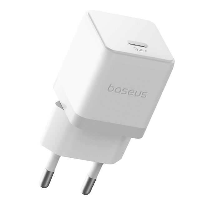 Incarcator priza Baseus - wall charger palm (p10111605213-00) - fast charger, type-c, pd 30w, 5v/3a- moon white