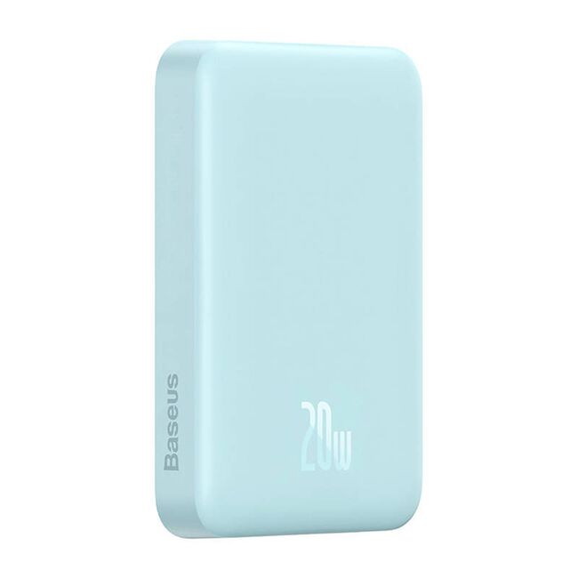 Baterie externa Baseus - power bank magnetic mini (ppcx110103) - usb-c, magsafe, 10000mah, 20w, with cable type-c, 3a, 30cm - bleu