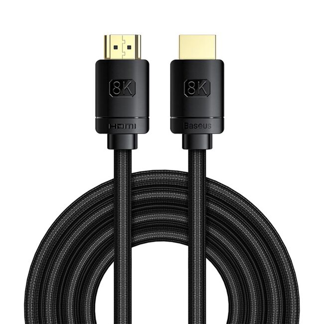 Cablu HDMI laptop televizor 8K Baseus, 3m, CAKGQ-L01, negru