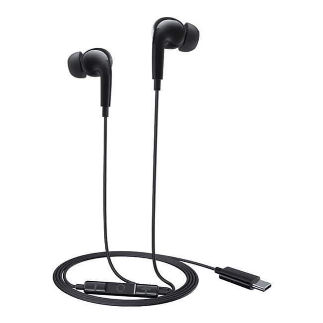 Casti Baseus - wired earphones encok cz18 (a00170100213-z1) - type-c, 20hz-20khz - moon white