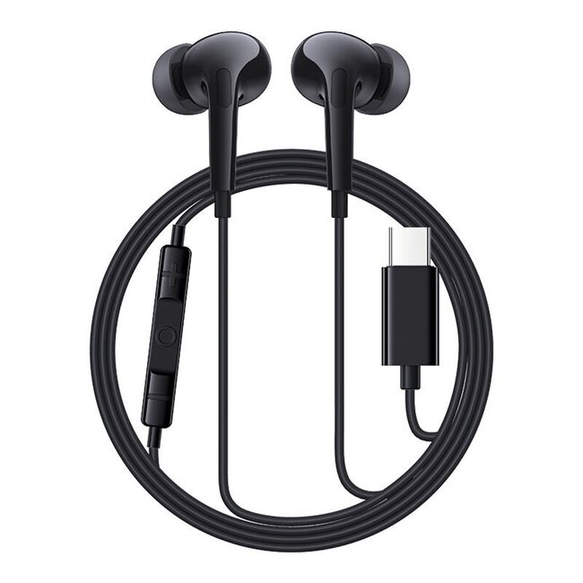 Casti Baseus - wired earphones encok cz18 (a00170100213-z1) - type-c, 20hz-20khz - moon white