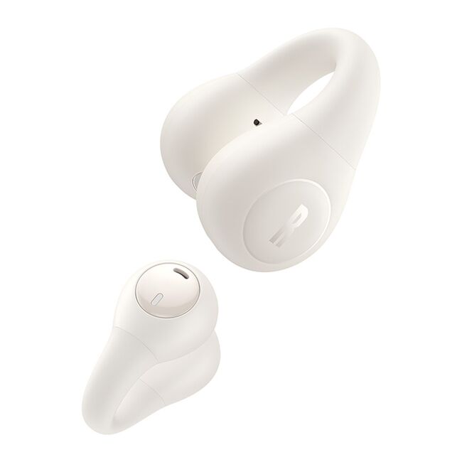 Casti Baseus - wireless earbuds bass 15 clip (a00079500223-00) - true wireless, enc, bluetooth 5.4, open-ear, usb-c - stellar white