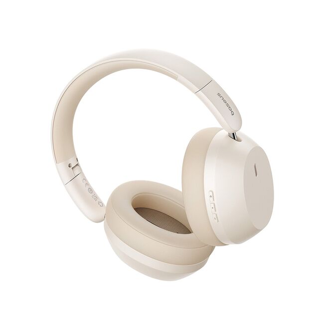 Casti Baseus - wireless headphones bass 35 max (a00070800221-00) - on-ear, bluetooth 5.3, sound isolation, foldable - stellar white