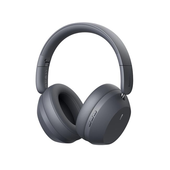 Casti Baseus - wireless headphones bass 35 max (a00070800821-00) - on-ear, bluetooth 5.3, sound isolation, foldable - twilight grey