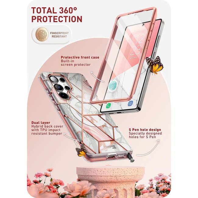 Husa Samsung Galaxy S25 Ultra I-Blason Cosmo, roz