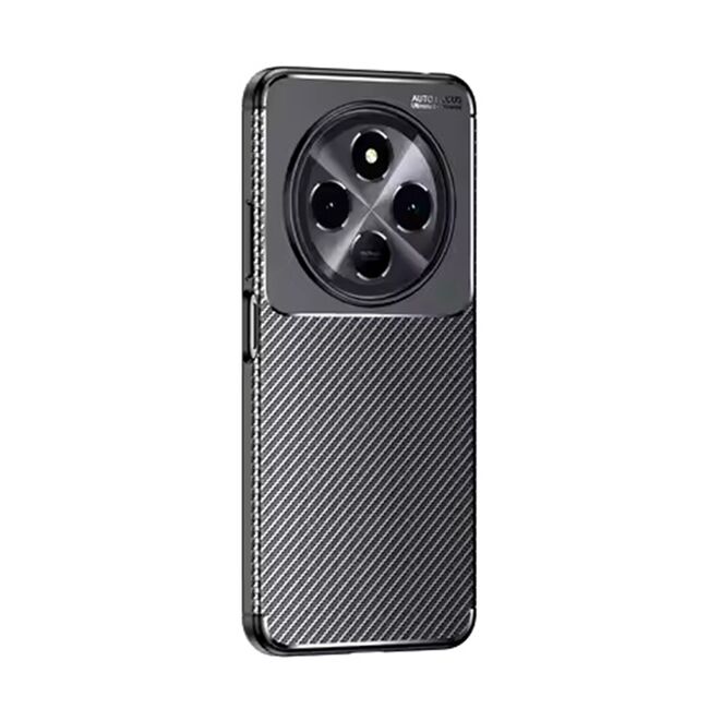 Husa de protectie pentru  Xiaomi 15 Ultra Auto Focus Slim, Anti-Scratch, cu fibra de carbon si protectie lentile - Negru denim