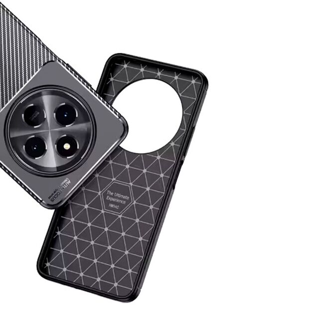 Husa de protectie pentru  Xiaomi 15 Ultra Auto Focus Slim, Anti-Scratch, cu fibra de carbon si protectie lentile - Negru denim