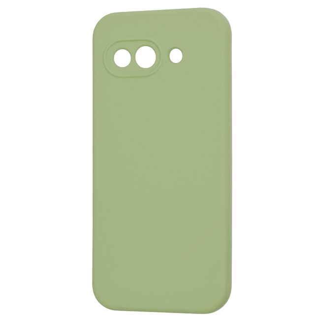 Husa pentru  Google Pixel 9A Liquid Silicone, subțire, captusita cu microfibra, anti amprentă, protectie cameră foto, Verde