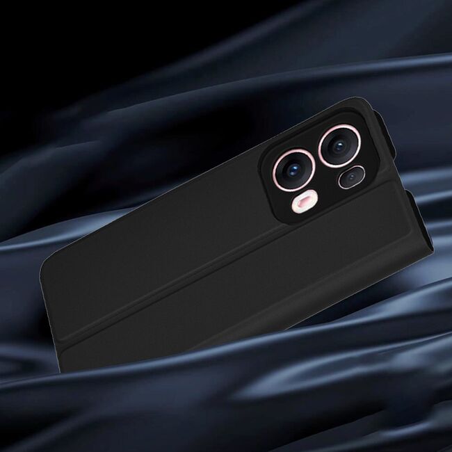 Husa pentru  Oppo Reno 13 Pro tip carte BookFlip, inchidere magnetica, Negru