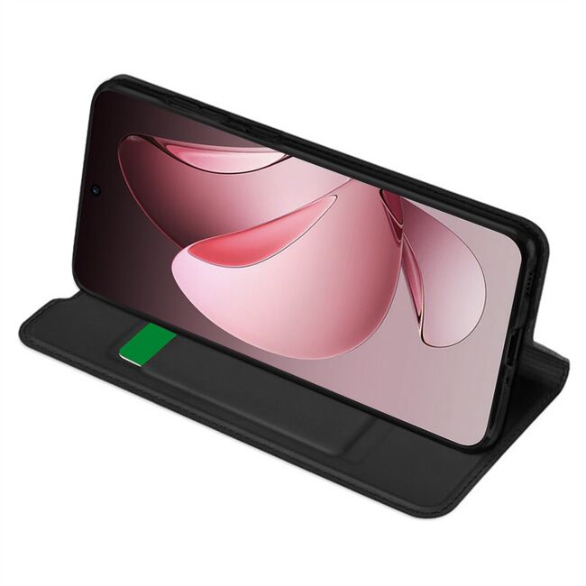 Husa pentru  Oppo Reno 13 Pro tip carte BookFlip, inchidere magnetica, Negru