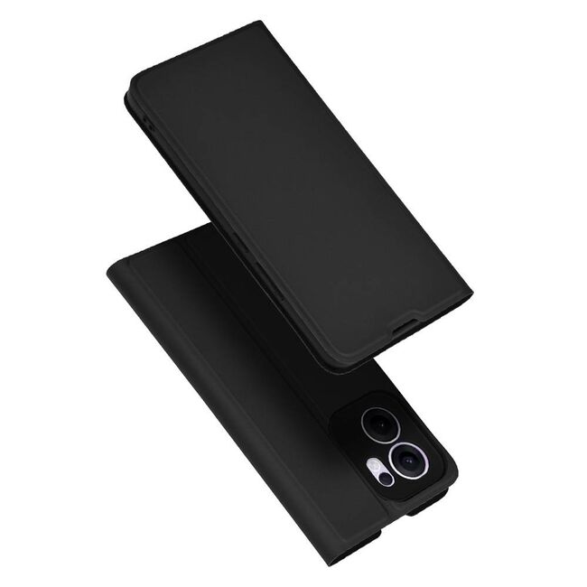 Husa pentru  Oppo Reno 13F, 13FS 4G, 5G tip carte BookFlip, inchidere magnetica, Negru