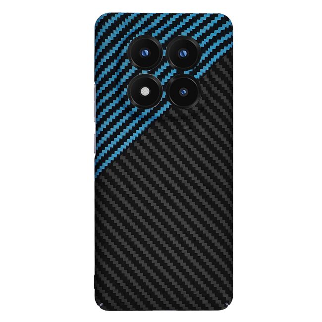 Husa pentru  Xiaomi Redmi Note 14 Pro+ Plus CarbonFiber UltraSlim, Lightweight, Albastru inchis