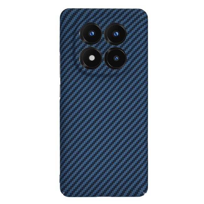 Husa pentru  Xiaomi Redmi Note 14 Pro+ Plus CarbonFiber UltraSlim, Lightweight, Albastru