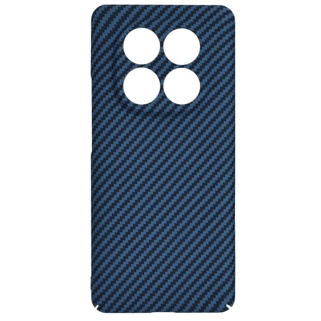 Husa pentru  Xiaomi Redmi Note 14 Pro+ Plus CarbonFiber UltraSlim, Lightweight, Albastru