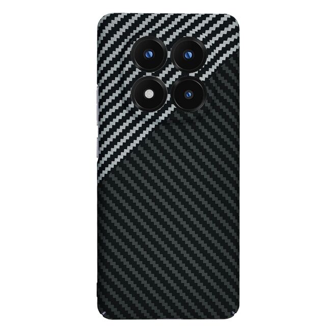 Husa pentru  Xiaomi Redmi Note 14 Pro+ Plus CarbonFiber UltraSlim, Lightweight, Gri inchis