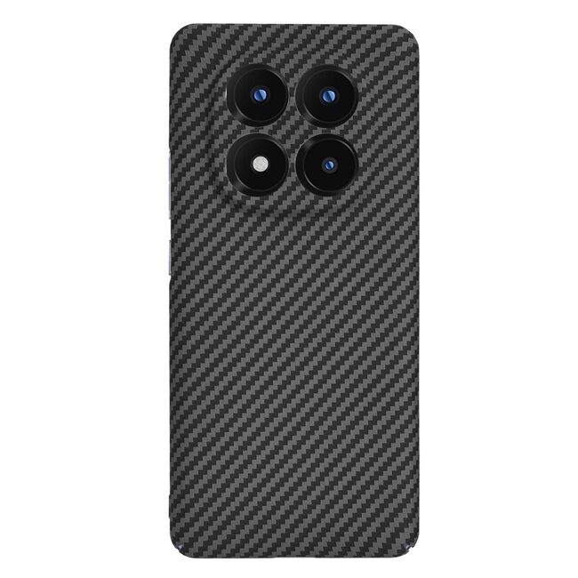 Husa pentru  Xiaomi Redmi Note 14 Pro+ Plus CarbonFiber UltraSlim, Lightweight, Negru