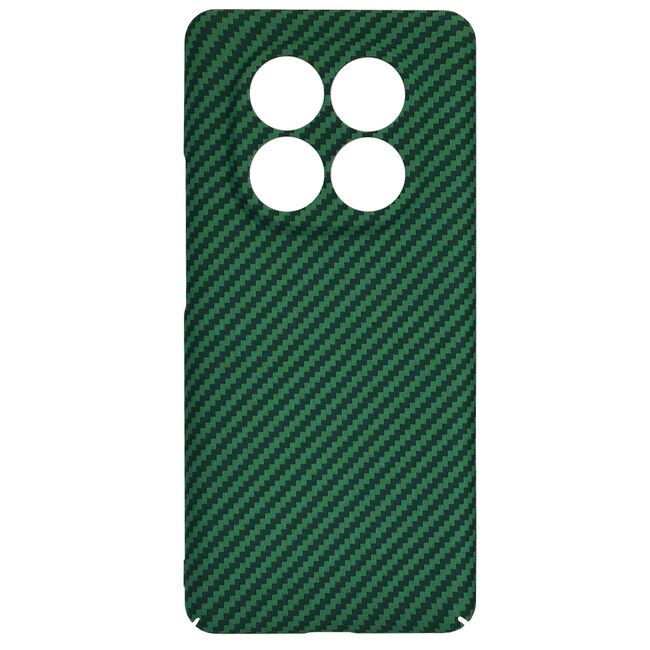 Husa pentru  Xiaomi Redmi Note 14 Pro+ Plus CarbonFiber UltraSlim, Lightweight, Verde