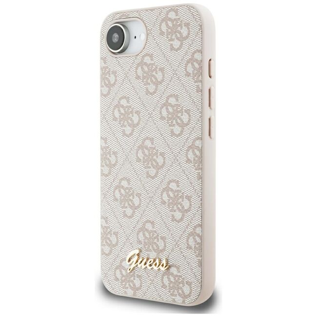 Husa premium pentru  iPhone 16e Guess Elegance Series - Crem