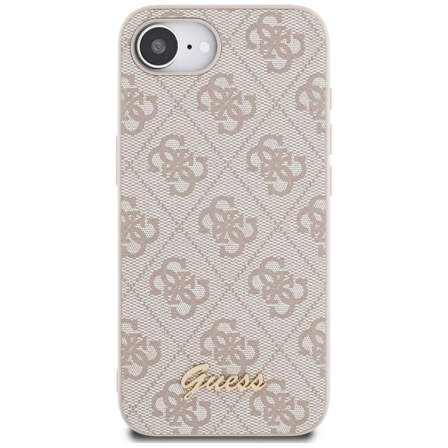 Husa premium pentru  iPhone 16e Guess Elegance Series - Crem