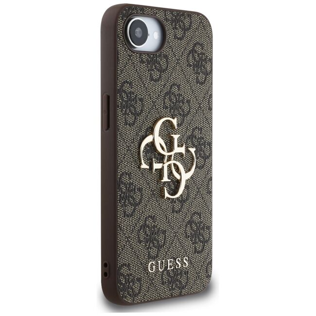 Husa premium pentru  iPhone 16e Guess Elegance Series - Maro 