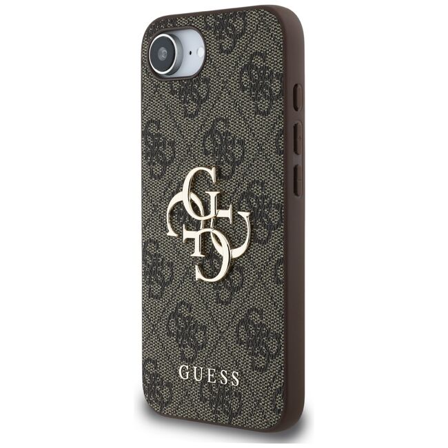 Husa premium pentru  iPhone 16e Guess Elegance Series - Maro 