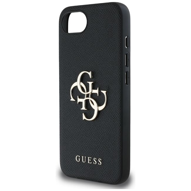 Husa premium pentru  iPhone 16e Guess Elegance Series - Negru denim