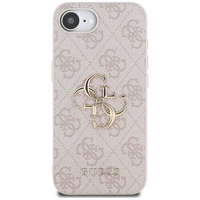 Husa premium pentru  iPhone 16e Guess Elegance Series - Roz pal