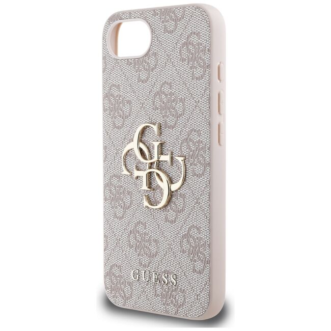 Husa premium pentru  iPhone 16e Guess Elegance Series - Roz pal